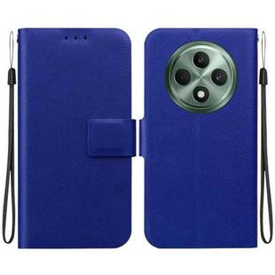 For OPPO Reno12 F 5G Ultra-thin Voltage Magnetic Buckle Leather Phone Case(Blue)