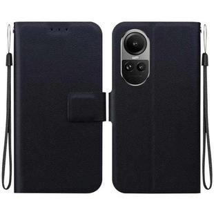 For OPPO Reno10 5G / Reno10 Pro 5G Global Ultra-thin Voltage Magnetic Buckle Leather Phone Case(Black)