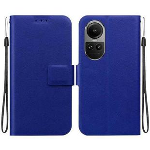 For OPPO Reno10 5G / Reno10 Pro 5G Global Ultra-thin Voltage Magnetic Buckle Leather Phone Case(Blue)