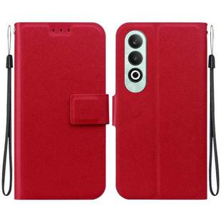 For OPPO K12 Ultra-thin Voltage Magnetic Buckle Leather Phone Case(Red)