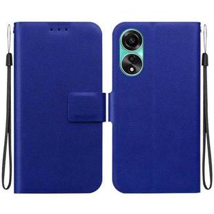 For OPPO A78 4G Ultra-thin Voltage Magnetic Buckle Leather Phone Case(Blue)