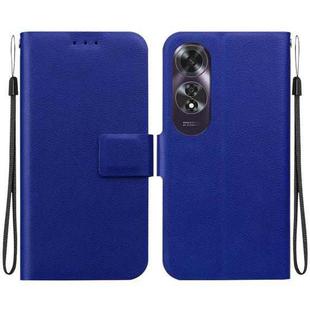 For OPPO A60 4G Ultra-thin Voltage Magnetic Buckle Leather Phone Case(Blue)