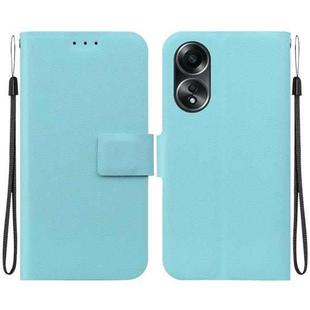 For OPPO A58 4G Ultra-thin Voltage Magnetic Buckle Leather Phone Case(Green)