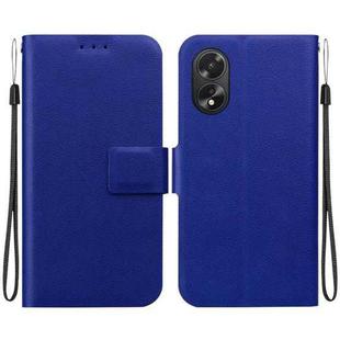 For OPPO A38 / A18 Ultra-thin Voltage Magnetic Buckle Leather Phone Case(Blue)