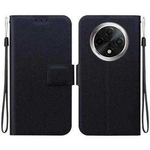 For OPPO A3 Pro 5G Global / India Ultra-thin Voltage Magnetic Buckle Leather Phone Case(Black)