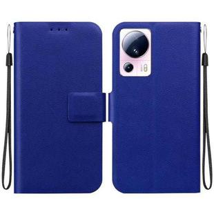 For Xiaomi 13 Lite / Xiaomi Civi 2 Ultra-thin Voltage Magnetic Buckle Leather Phone Case(Blue)