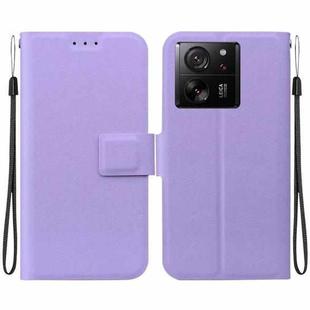 For Xiaomi 13T / 13T Pro / K60 Ultra Ultra-thin Voltage Magnetic Buckle Leather Phone Case(Purple)