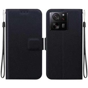 For Xiaomi 13T / 13T Pro / K60 Ultra Ultra-thin Voltage Magnetic Buckle Leather Phone Case(Black)