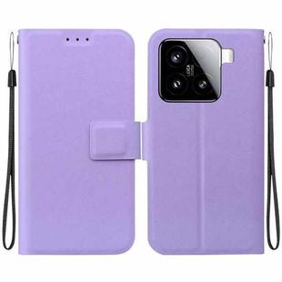 For Xiaomi 15 Ultra-thin Voltage Magnetic Buckle Leather Phone Case(Purple)
