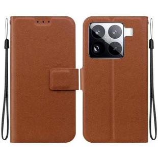 For Xiaomi 15 Pro Ultra-thin Voltage Magnetic Buckle Leather Phone Case(Brown)
