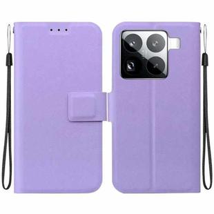For Xiaomi 15 Pro Ultra-thin Voltage Magnetic Buckle Leather Phone Case(Purple)