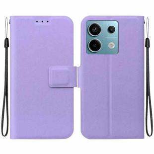 For Redmi Note 13 Pro 5G / Poco X6 Global Ultra-thin Voltage Magnetic Buckle Leather Phone Case(Purple)