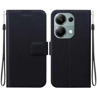 For Redmi Note 13 Pro 4G / Poco M6 Pro 4G Ultra-thin Voltage Magnetic Buckle Leather Phone Case(Black)