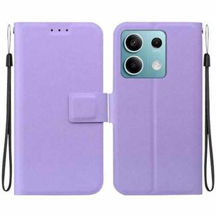 For Redmi Note 13 5G Ultra-thin Voltage Magnetic Buckle Leather Phone Case(Purple)