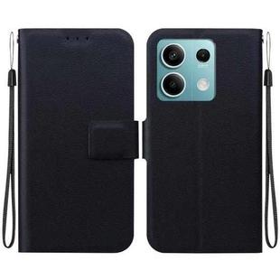 For Redmi Note 13 5G Ultra-thin Voltage Magnetic Buckle Leather Phone Case(Black)