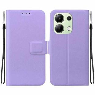 For Redmi Note 13 4G Global Ultra-thin Voltage Magnetic Buckle Leather Phone Case(Purple)