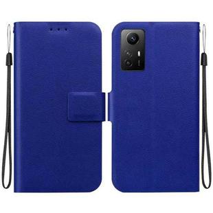 For Redmi Note 12S Ultra-thin Voltage Magnetic Buckle Leather Phone Case(Blue)