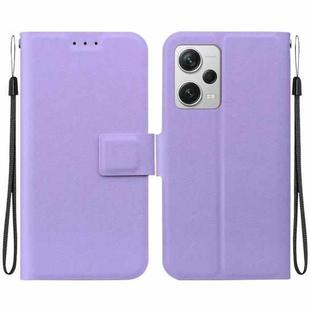 For Redmi Note 12 Pro+ Global Ultra-thin Voltage Magnetic Buckle Leather Phone Case(Purple)