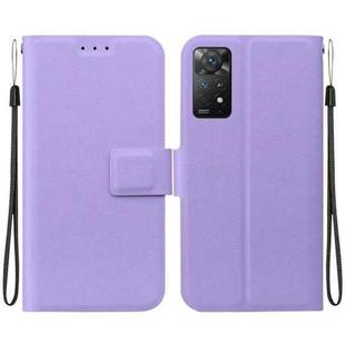 For Redmi Note 12 Pro 4G / Note 11 Pro 4G Ultra-thin Voltage Magnetic Buckle Leather Phone Case(Purple)