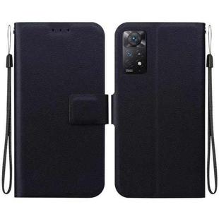 For Redmi Note 12 Pro 4G / Note 11 Pro 4G Ultra-thin Voltage Magnetic Buckle Leather Phone Case(Black)