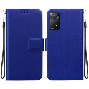 For Redmi Note 12 Pro 4G / Note 11 Pro 4G Ultra-thin Voltage Magnetic Buckle Leather Phone Case(Blue)