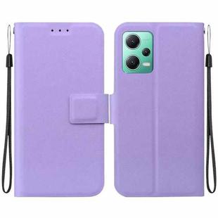 For Redmi Note 12 5G Global / Poco X5 Ultra-thin Voltage Magnetic Buckle Leather Phone Case(Purple)