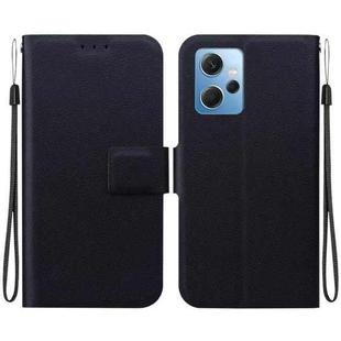 For Redmi Note 12 4G Global Ultra-thin Voltage Magnetic Buckle Leather Phone Case(Black)