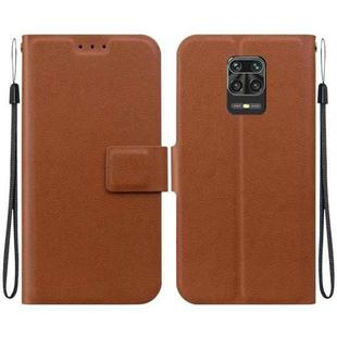 For Redmi Note 10 Lite Ultra-thin Voltage Magnetic Buckle Leather Phone Case(Brown)