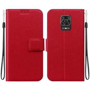 For Redmi Note 10 Lite Ultra-thin Voltage Magnetic Buckle Leather Phone Case(Red)