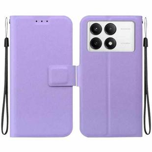 For Redmi K70 / K70 Pro / Poco F6 Pro Ultra-thin Voltage Magnetic Buckle Leather Phone Case(Purple)