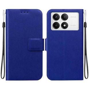 For Redmi K70 / K70 Pro / Poco F6 Pro Ultra-thin Voltage Magnetic Buckle Leather Phone Case(Blue)