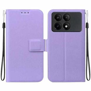 For Redmi K70E / Poco X6 Pro Ultra-thin Voltage Magnetic Buckle Leather Phone Case(Purple)