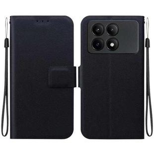 For Redmi K70E / Poco X6 Pro Ultra-thin Voltage Magnetic Buckle Leather Phone Case(Black)