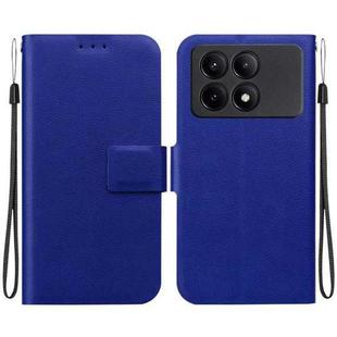 For Redmi K70E / Poco X6 Pro Ultra-thin Voltage Magnetic Buckle Leather Phone Case(Blue)