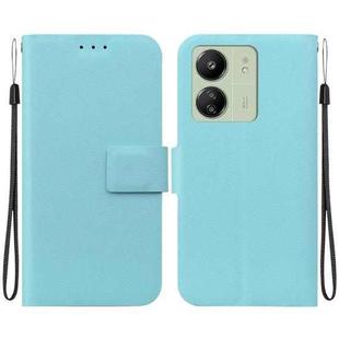 For Redmi 13C 4G / 5G / Redmi 13R Ultra-thin Voltage Magnetic Buckle Leather Phone Case(Green)