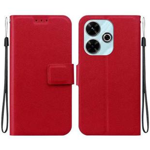 For Redmi 13 4G / Poco M6 4G Ultra-thin Voltage Magnetic Buckle Leather Phone Case(Red)