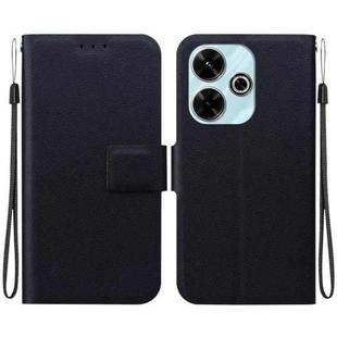 For Redmi 13 4G / Poco M6 4G Ultra-thin Voltage Magnetic Buckle Leather Phone Case(Black)