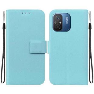 For Redmi 12C / Redmi 11A Ultra-thin Voltage Magnetic Buckle Leather Phone Case(Green)