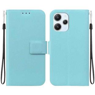 For Redmi 12 4G / 5G / Redmi Note 12R Ultra-thin Voltage Magnetic Buckle Leather Phone Case(Green)