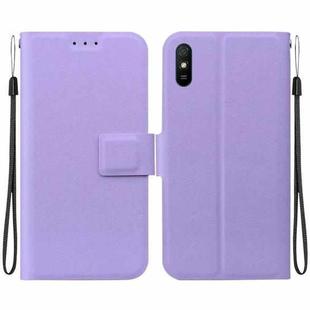 For Redmi 9A Sport / Redmi 9i Sport Ultra-thin Voltage Magnetic Buckle Leather Phone Case(Purple)