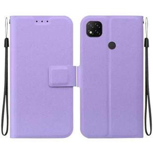 For Redmi 9 Activ / Xiaomi Poco C31 Ultra-thin Voltage Magnetic Buckle Leather Phone Case(Purple)