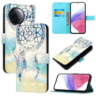 For Redmi K80 / K80 Pro 3D Painting Horizontal Flip Leather Phone Case(Dream Wind Chimes)