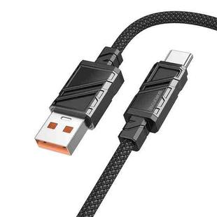 Borofone BU54 Might 5A USB to Type-C Fast Charging Data Cable, Length: 1.2m(Black)