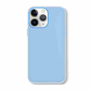 For iPhone 11 Pro Max Skin Feeling Jelly Series TPU + PC Full Coverage Phone Case(Blue)