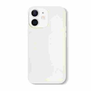 For iPhone 12 Skin Feeling Jelly Series TPU + PC Full Coverage Phone Case(White)