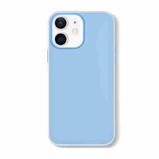 For iPhone 12 Skin Feeling Jelly Series TPU + PC Full Coverage Phone Case(Blue)