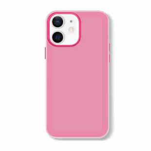 For iPhone 12 Skin Feeling Jelly Series TPU + PC Full Coverage Phone Case(Rose Red)