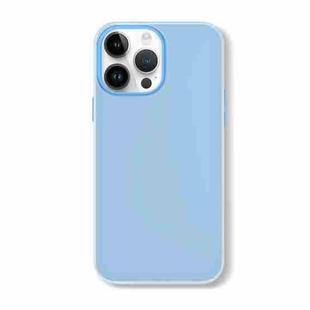 For iPhone 12 Pro Max Skin Feeling Jelly Series TPU + PC Full Coverage Phone Case(Blue)