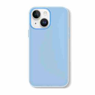 For iPhone 13 Skin Feeling Jelly Series TPU + PC Full Coverage Phone Case(Blue)