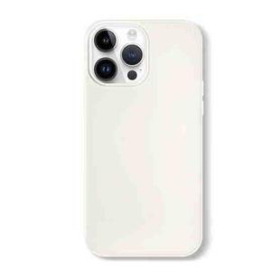 For iPhone 13 Pro Max Skin Feeling Jelly Series TPU + PC Full Coverage Phone Case(White)